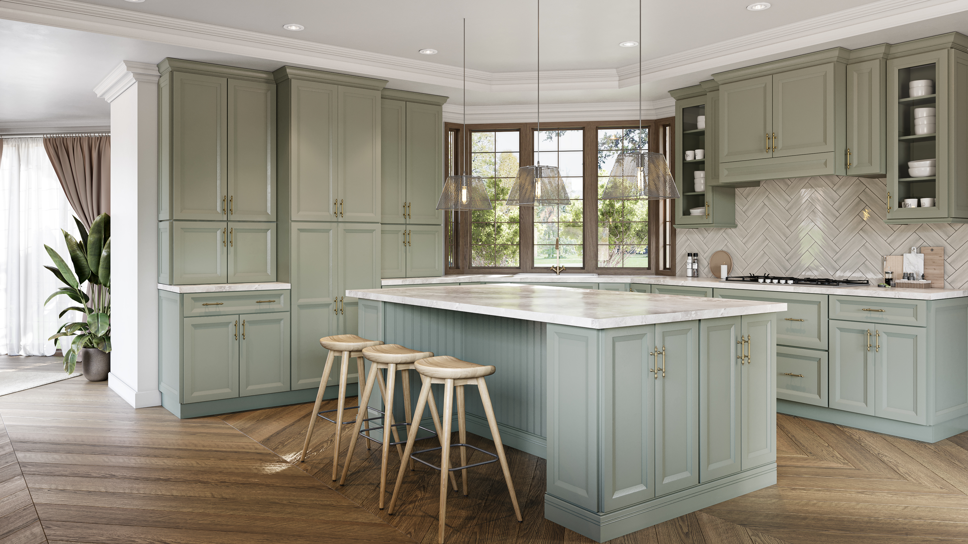 Oxford Sage kitchen preview