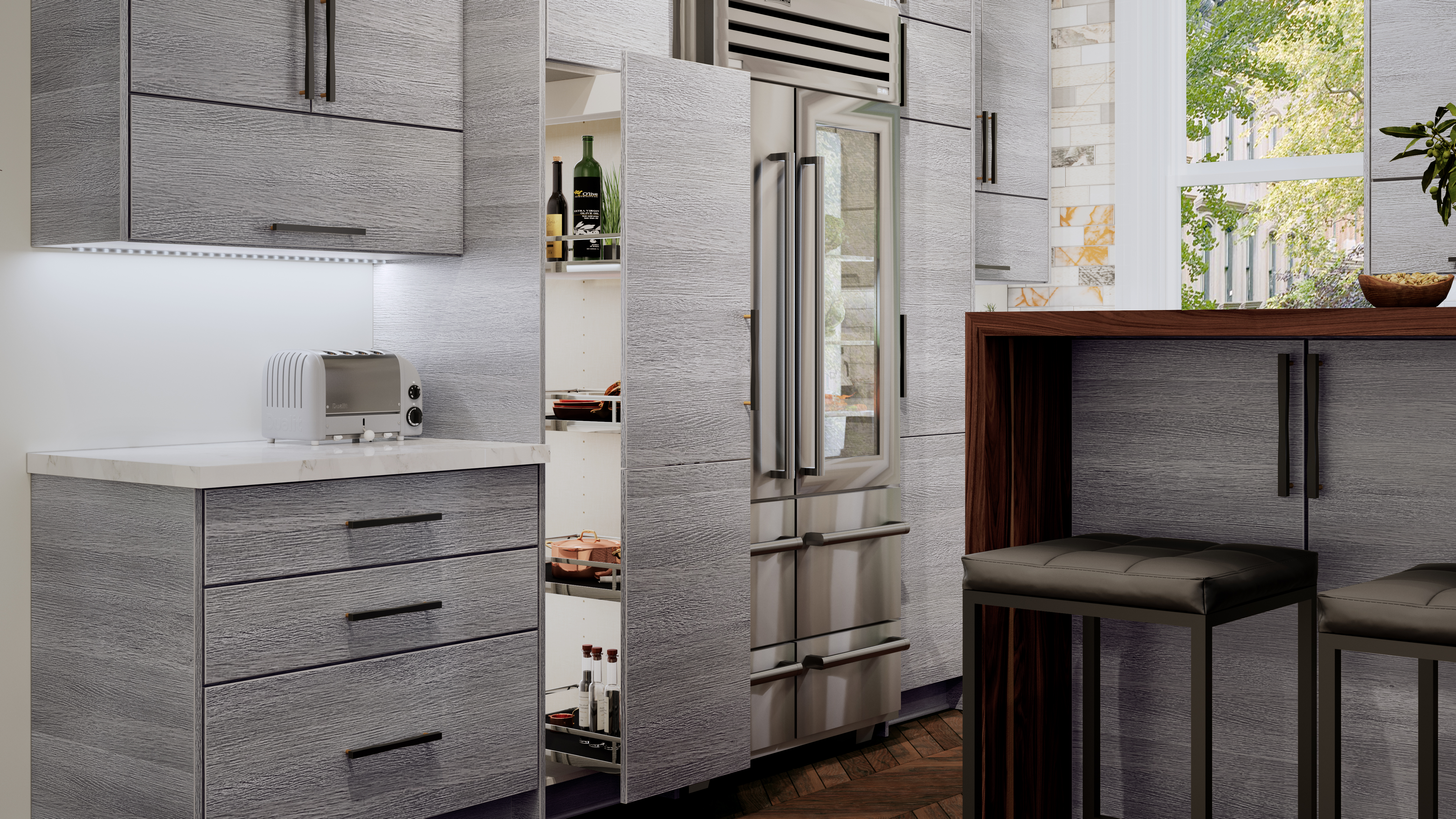 Torino Grey Wood kitchen preview